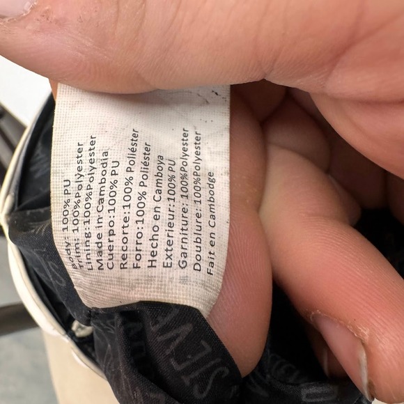 Steve Madden BVALOR Cream Lace Up Mesh Crossbody Bag Logo Strap Athleisure - Picture 10 of 13